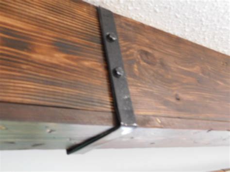 cottage metal bracket exposed beams|decorative ceiling beams.